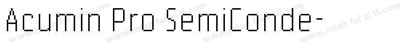 Acumin Pro SemiConde字体转换